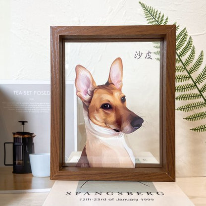 Custom Portrait for One Pet - Glass Painting