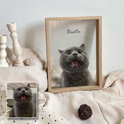 Custom Portrait for One Pet - Glass Painting